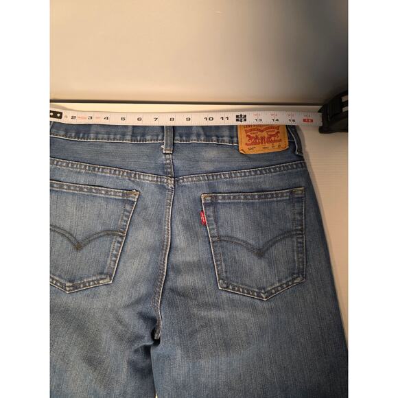 Levi's 505 Men's Slim Straight Fit Light Wash Denim Blue Jeans 29x29 NormCore - Picture 4 of 7